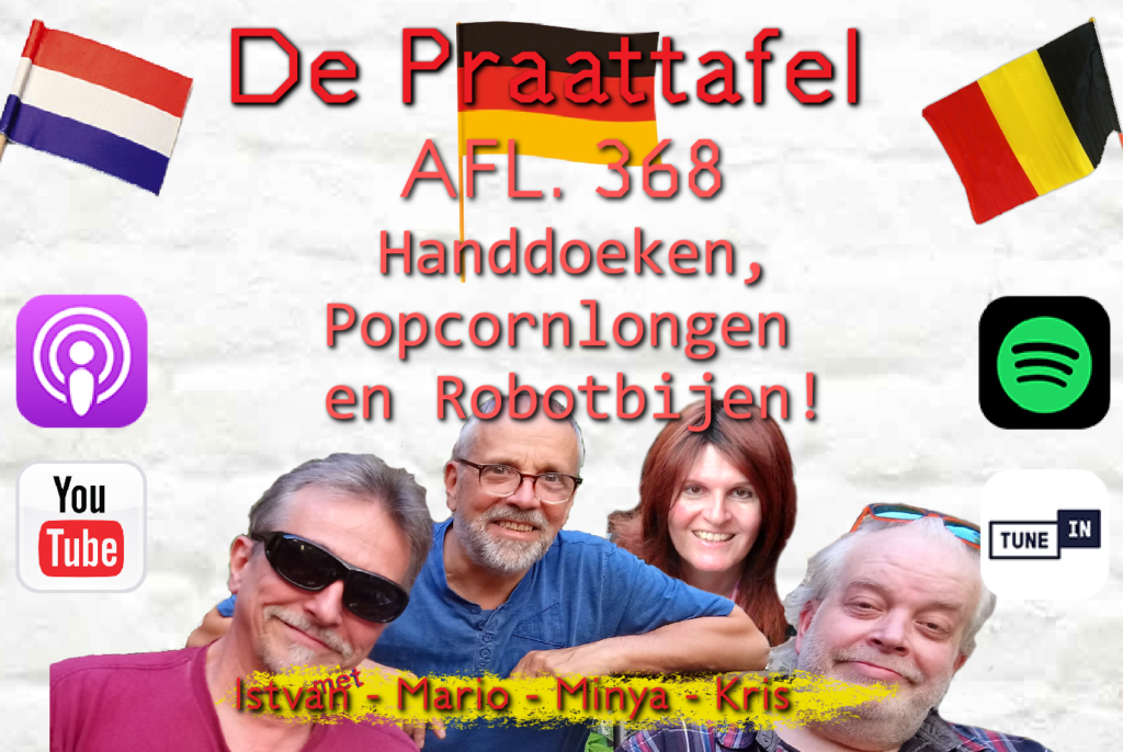Afl. 368: Handdoeken, Popcornlongen en Robotbijen! 🐝
