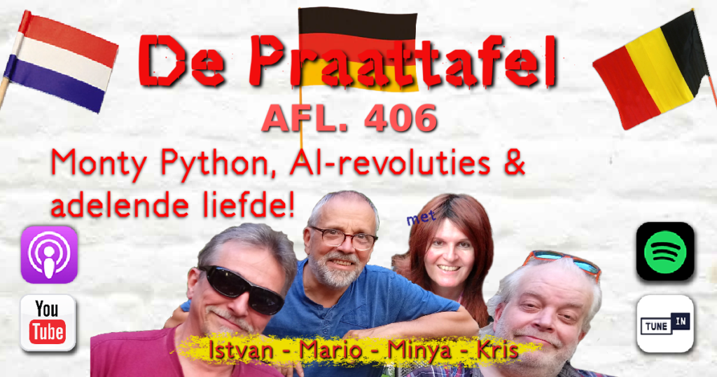 Afl. 406: Monty Python, AI-revoluties & adelende liefde!